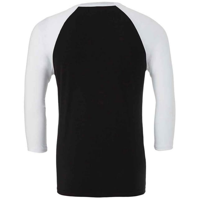 Canvas Canvas Men's 3 4 Sleeve Baseball T-Shirt in Black - 2