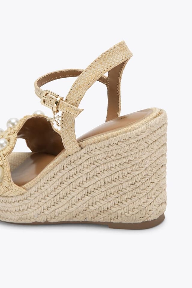 KG Kurt Geiger KG Kurt Geiger Women's 'Prairie Wedge' Sandals in Beige - 3