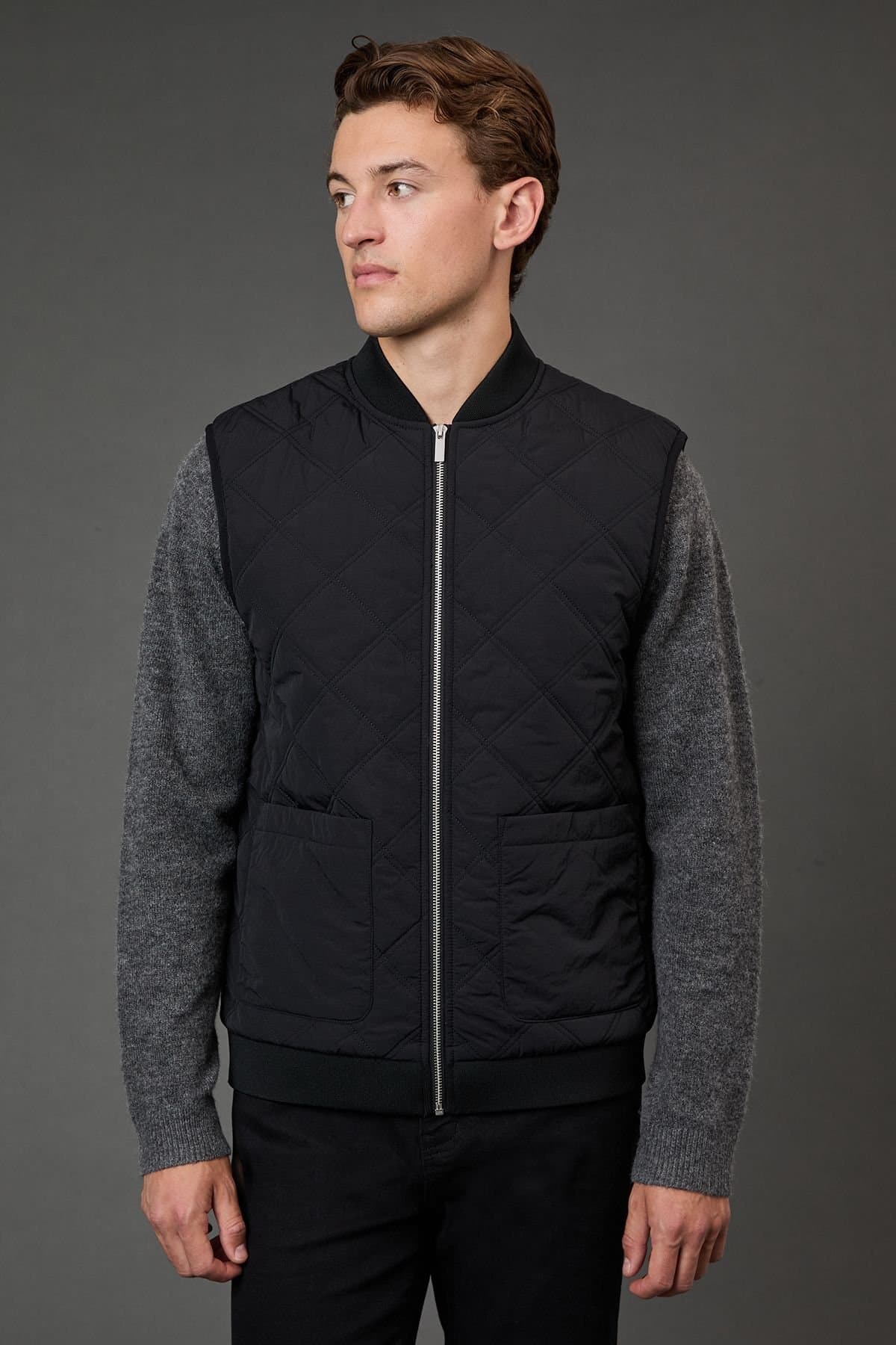 Burton Burton Men's Black Diamond Quilted Gilet