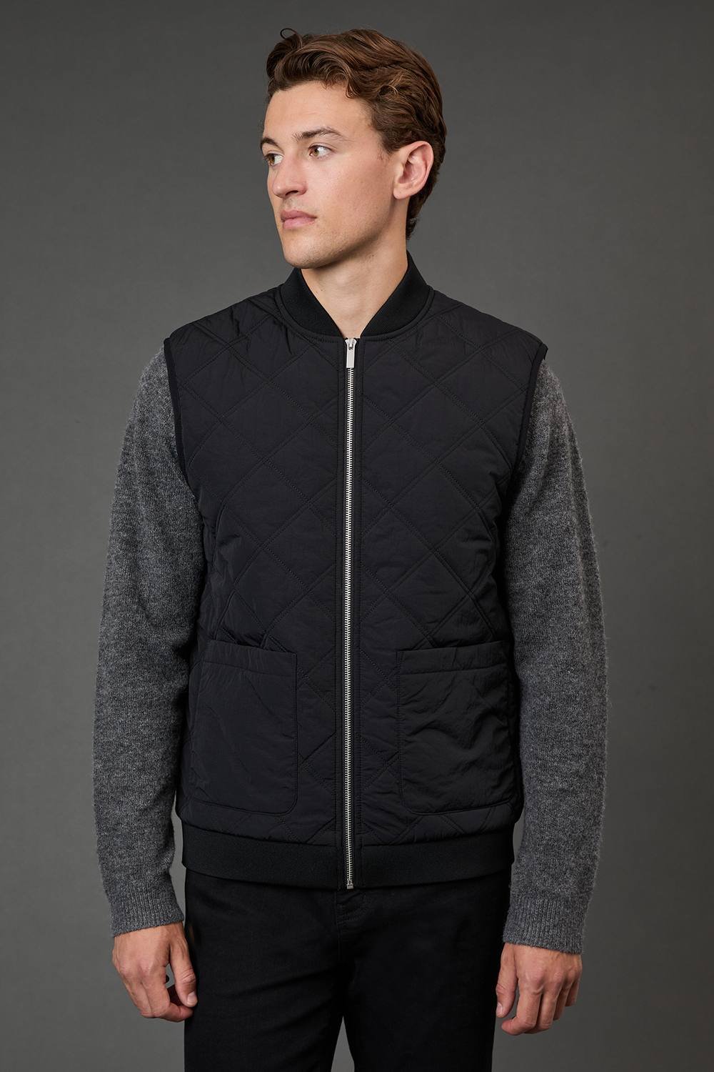 Burton Burton Men's Black Diamond Quilted Gilet - 2