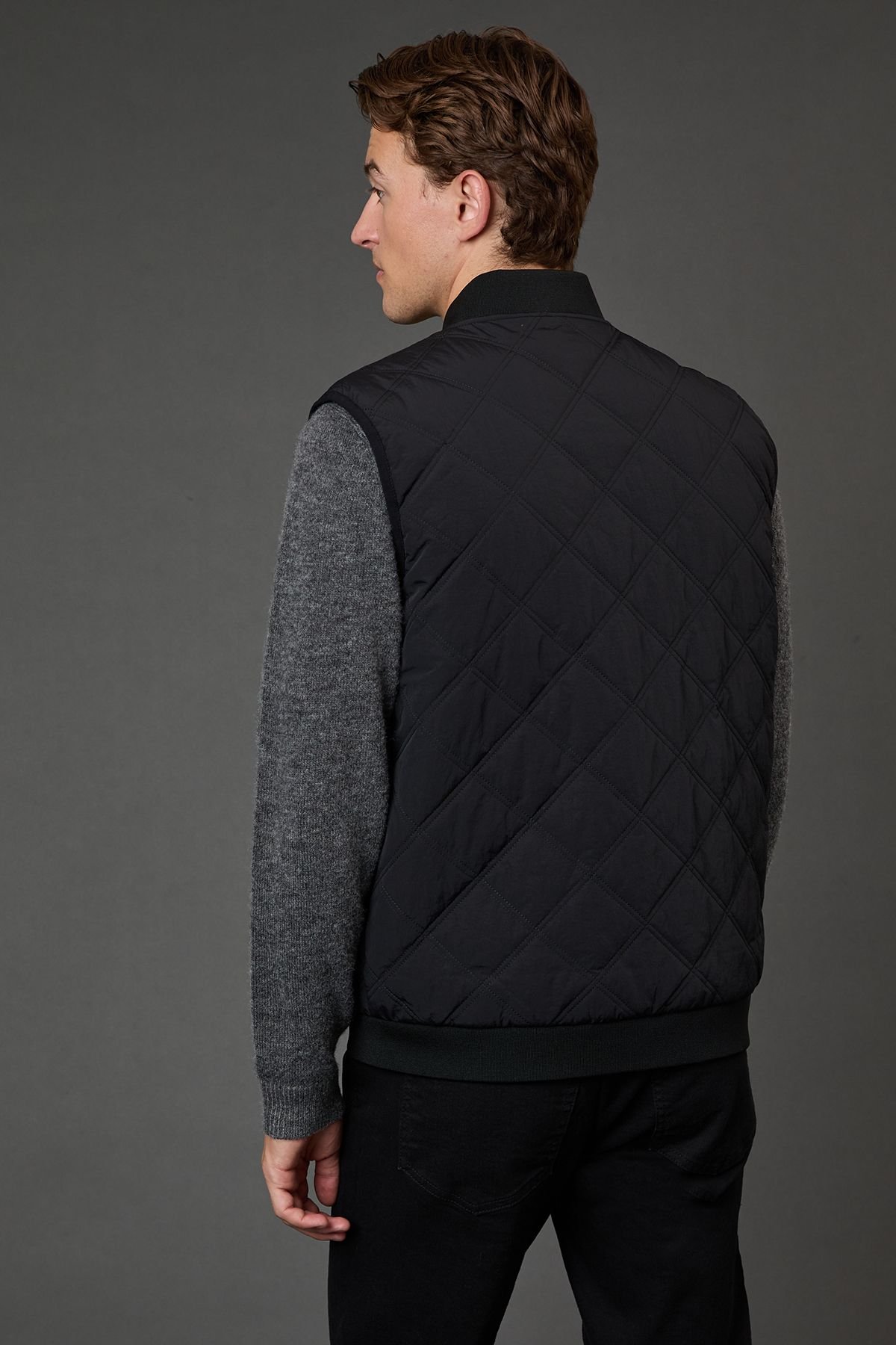 Burton Burton Men's Black Diamond Quilted Gilet - 3