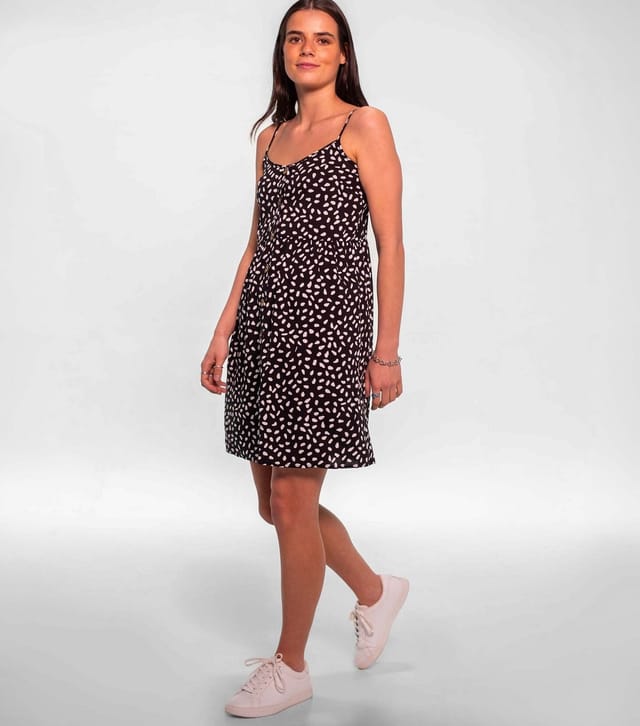 Sunshine Soul Women's Black Abstract Spot Print Cami Mini Dress Sunshine Soul New Look - 2