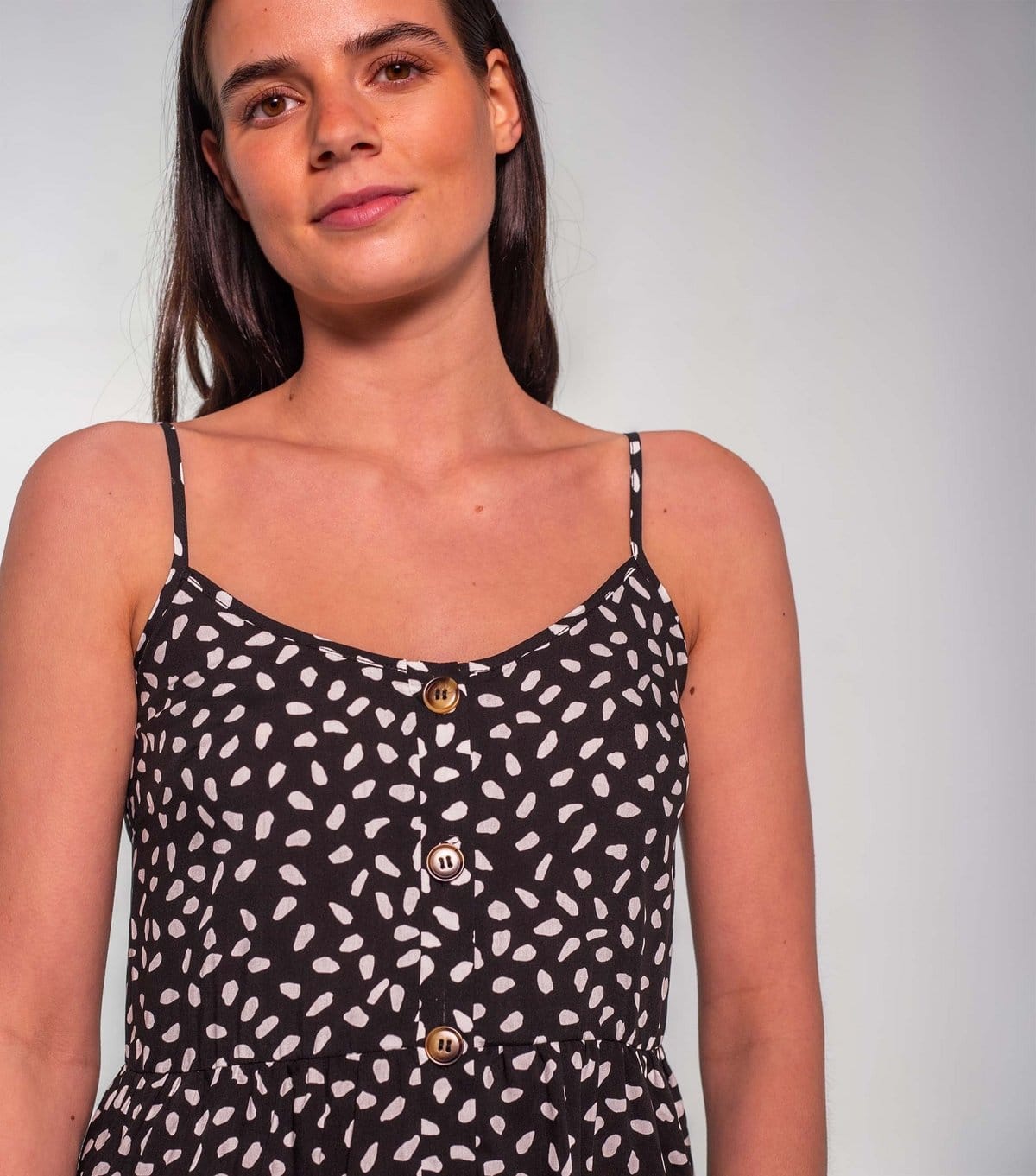 Sunshine Soul Women's Black Abstract Spot Print Cami Mini Dress Sunshine Soul New Look - 4