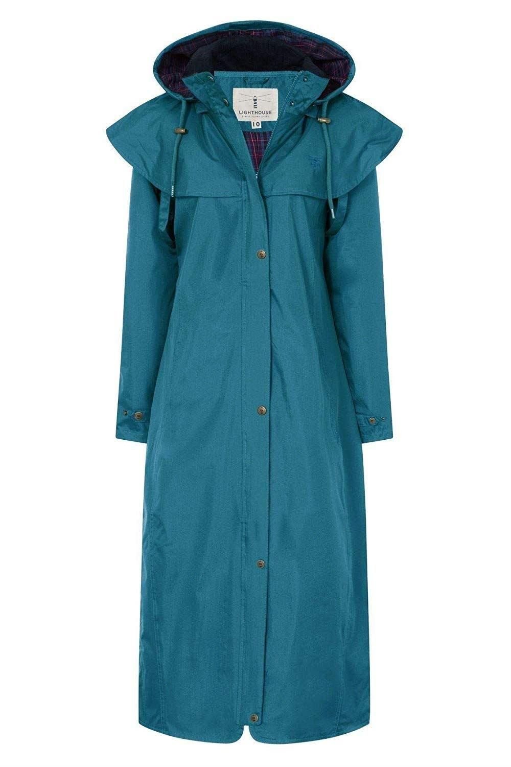 Lighthouse Clothing Lighthouse Clothing Women's Outback Full Length Waterproof Raincoat in Blue - 2