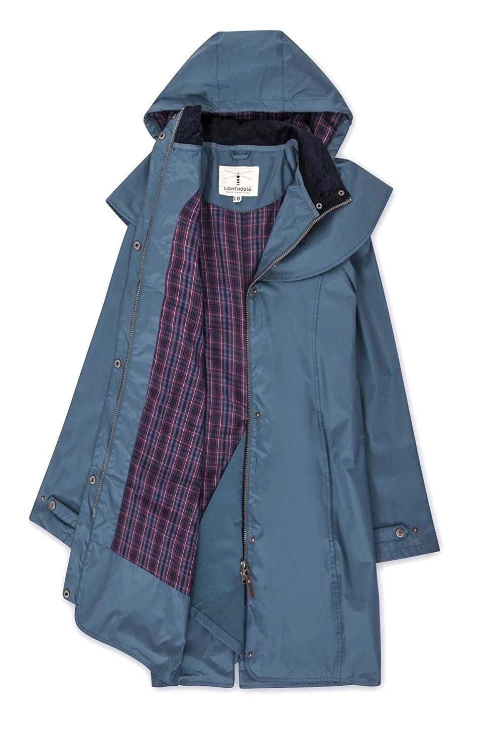 Lighthouse Clothing Lighthouse Clothing Women's Outback Full Length Waterproof Raincoat in Blue - 4