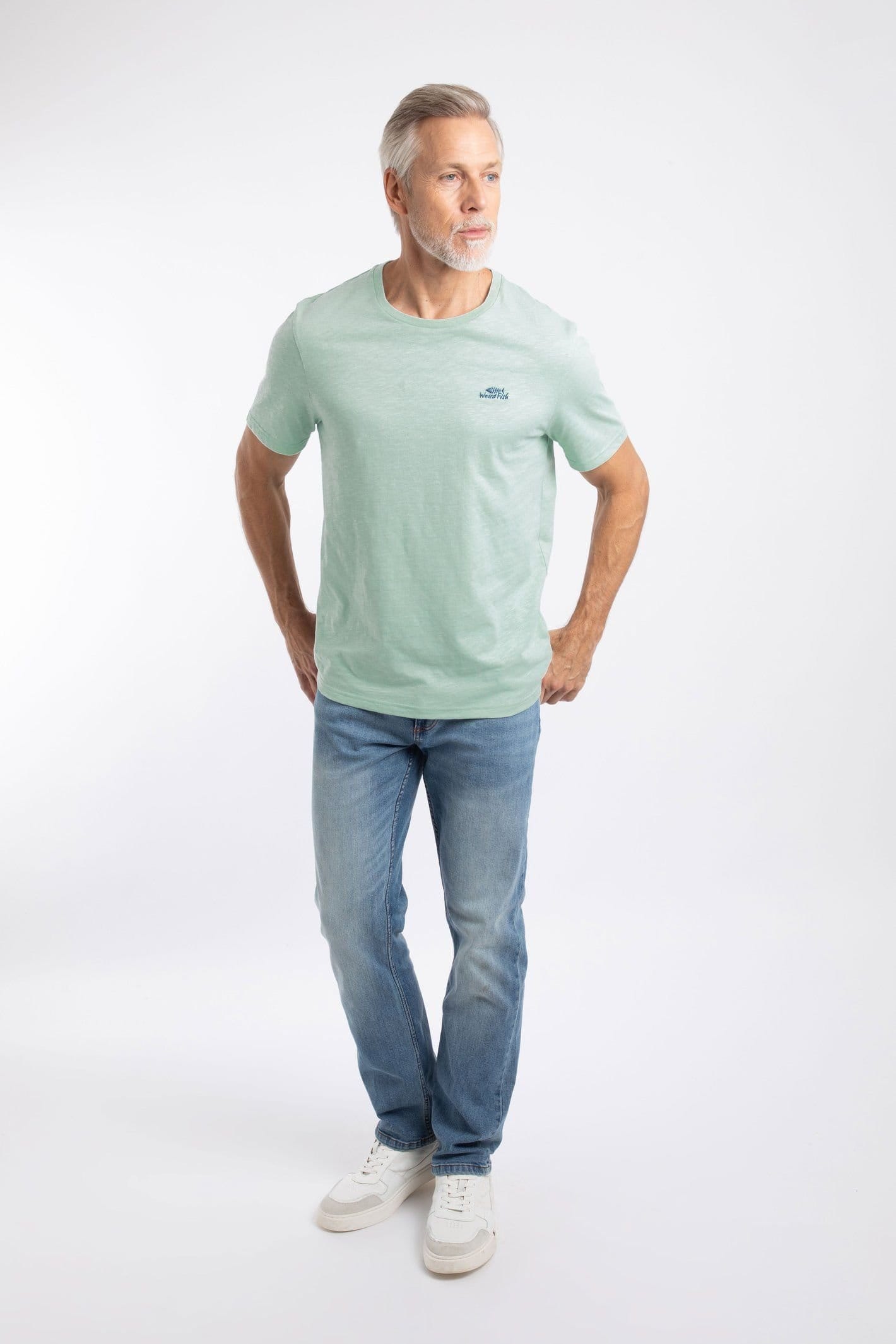 Weird Fish Weird Fish Men's Fished Branded T-Shirt in Mint - 4