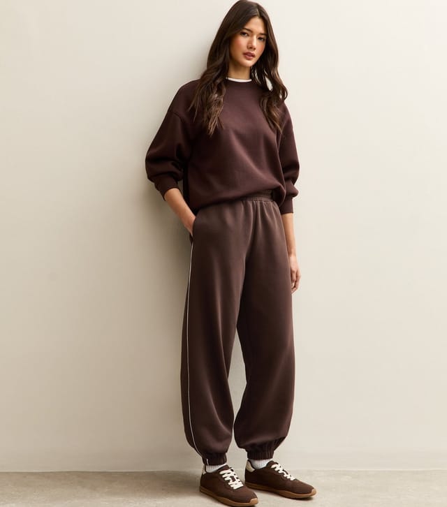 New Look Women's Brown Oversized Cuffed Joggers New Look - 2