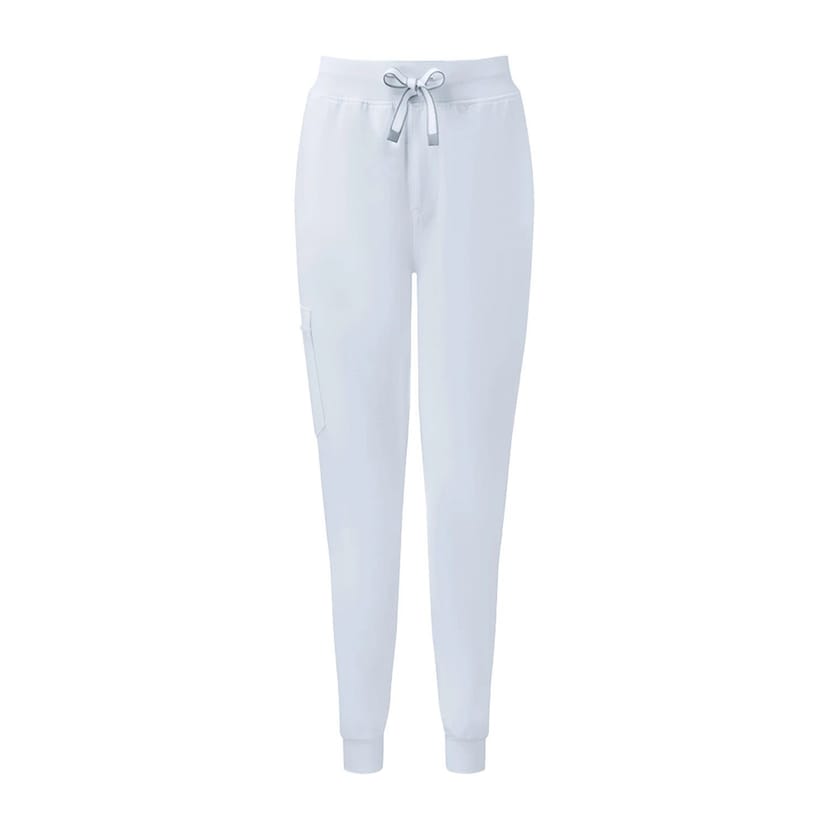 Onna Onna Women's Energized -Stretch Jogging Bottoms in White - 1
