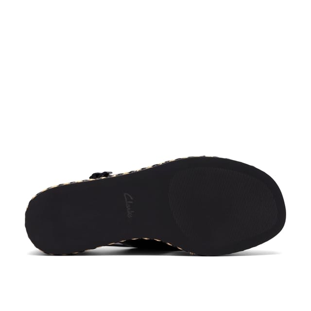 Clarks Clarks Women's Tessiah Cross Black Interest Wedge Sandals - 3