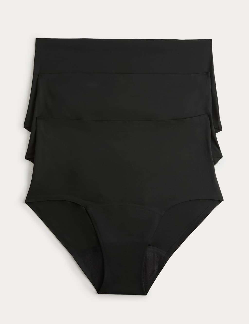 Marks & Spencer M&S 3 Pack Heavy Absorbency No VPL Period Full Briefs Black