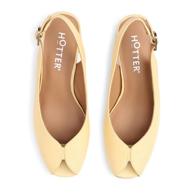 Hotter Hotter Women's 'Studio' Slingbacks in Yellow - 3