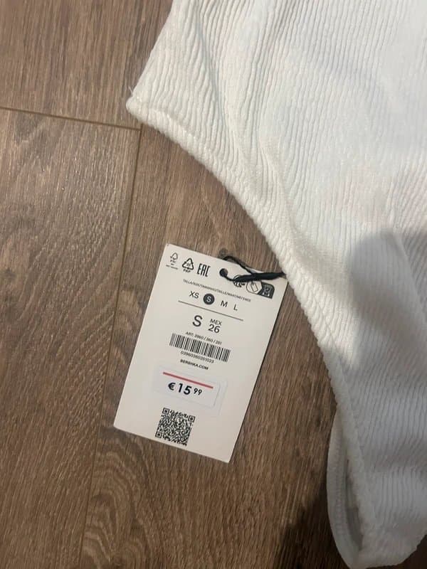 Bershka Bershka white Bodysuit