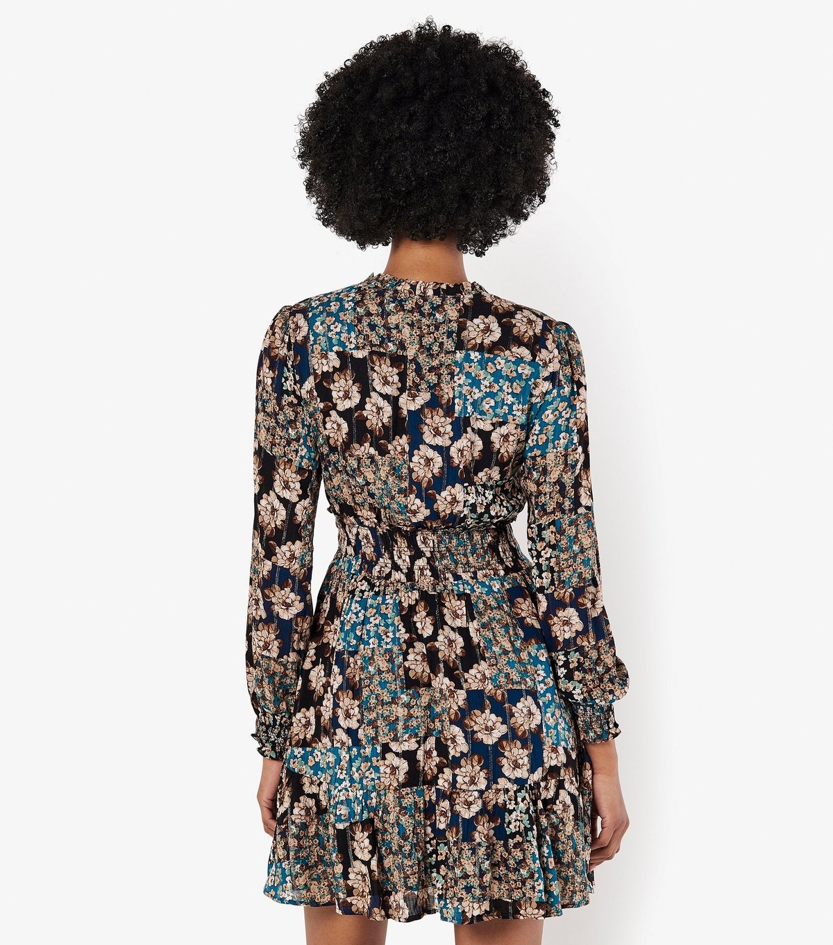 Apricot Women's Black Floral Print Mini Dress Apricot New Look - 3