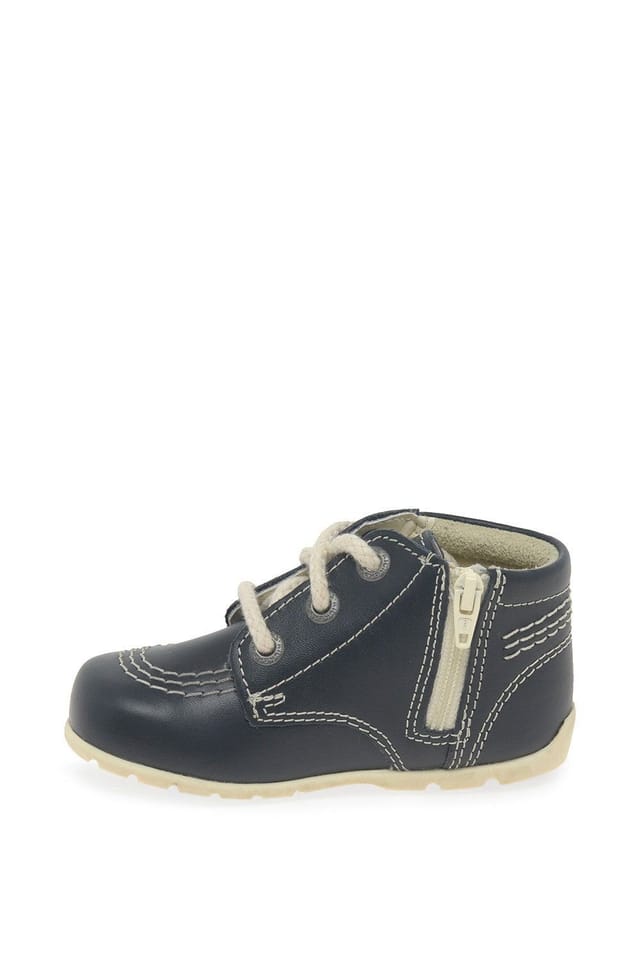 Kickers Kickers Men's 'Baby Hi Zip' First Boots in Navy - 2