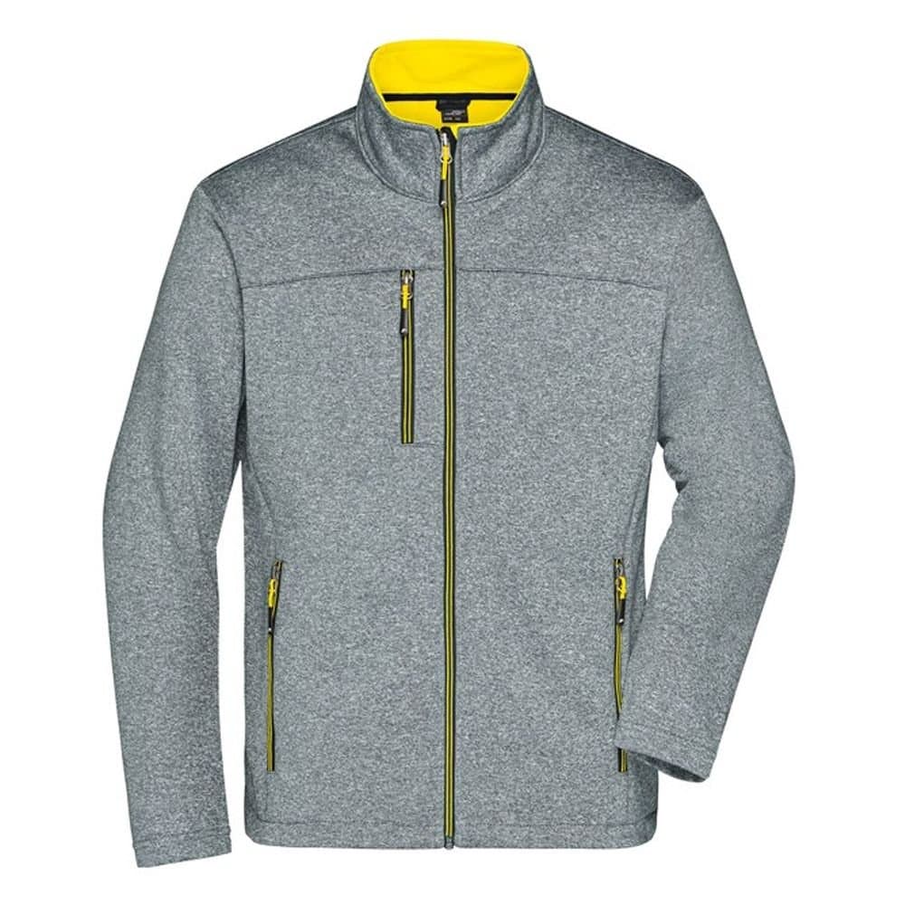 James and Nicholson James and Nicholson Men's Soft Shell Jacket in Grey