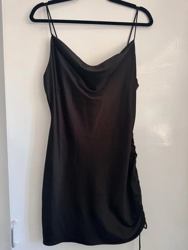 Topshop Topshop Black Cowl Neck Mini Dress - 1