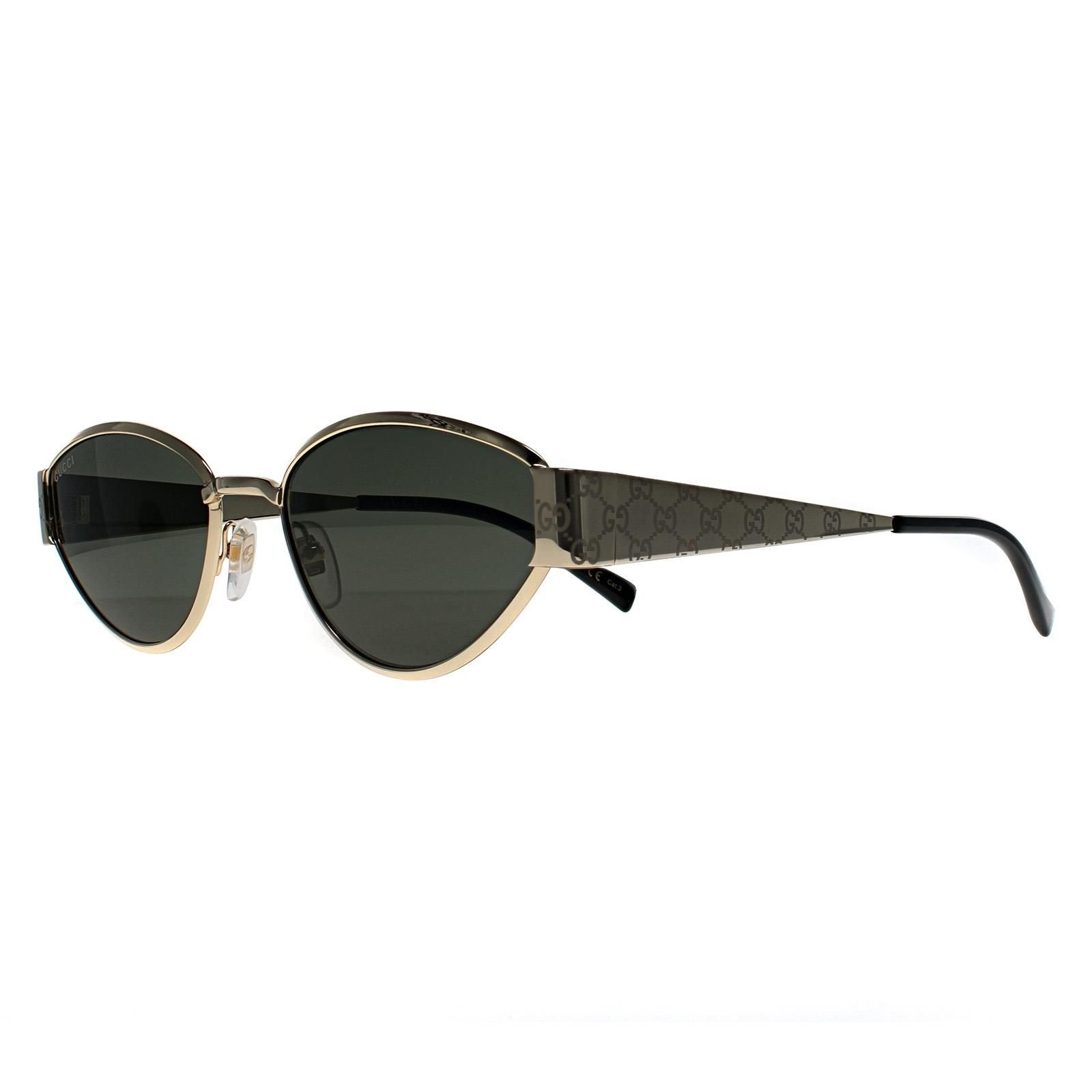 Gucci Gucci Women's Oval Gold Grey GG1853S - 2