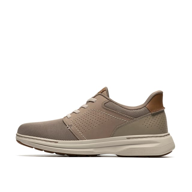 Clarks Clarks Men's Craftwell Low Grey Trainers, Lace Up - 2