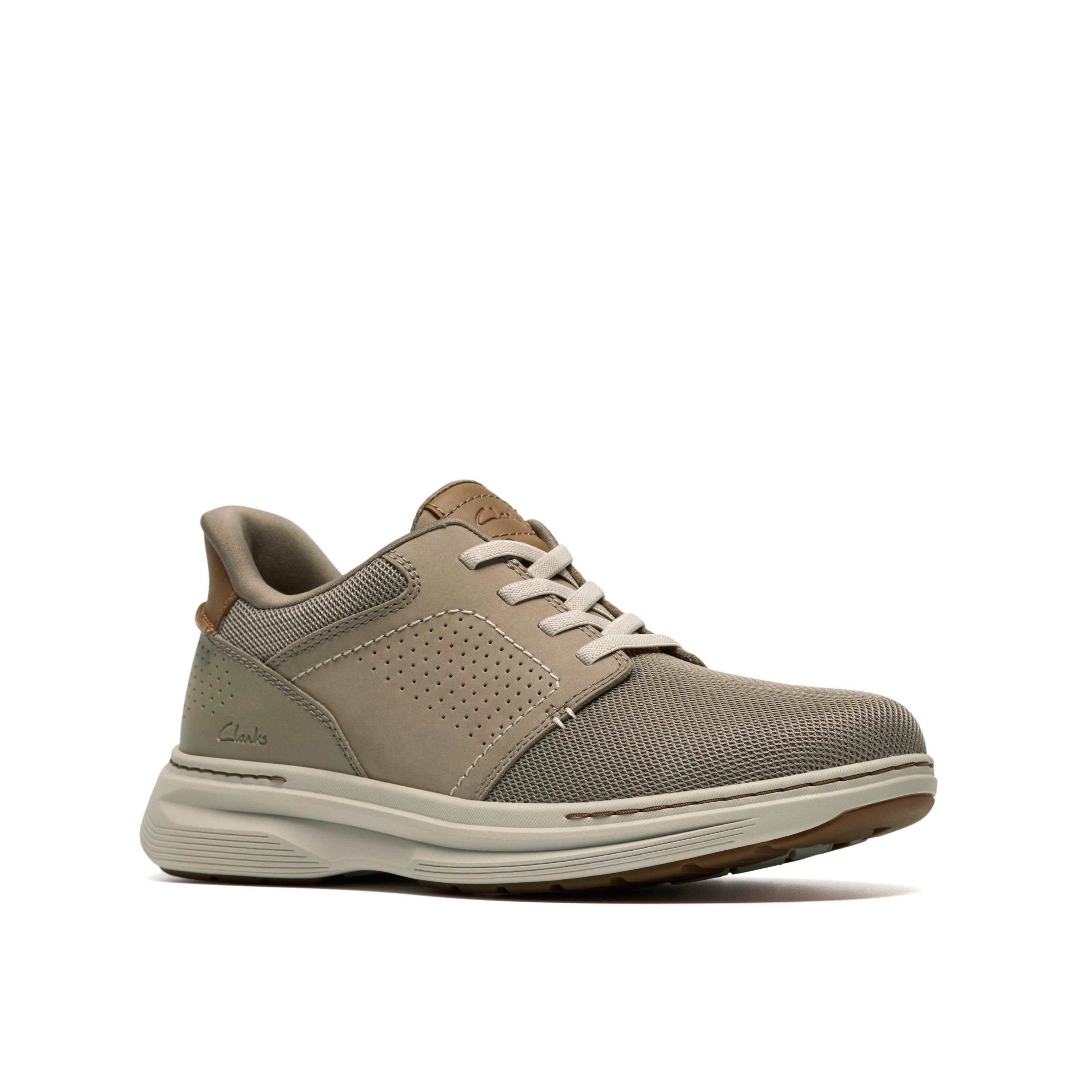 Clarks Clarks Men's Craftwell Low Grey Trainers, Lace Up - 4