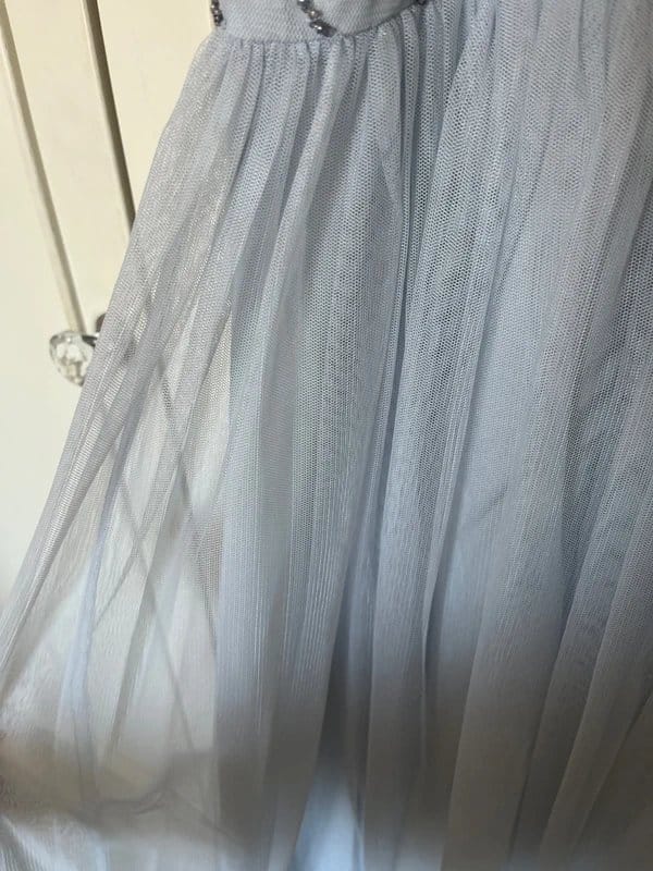 ASOS Pale Blue Embellished Midi Dress