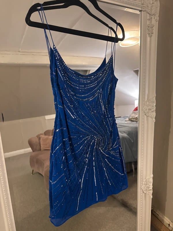 ASOS ASOS Luxe 💙 Royal Blue Embellished Mini Dress