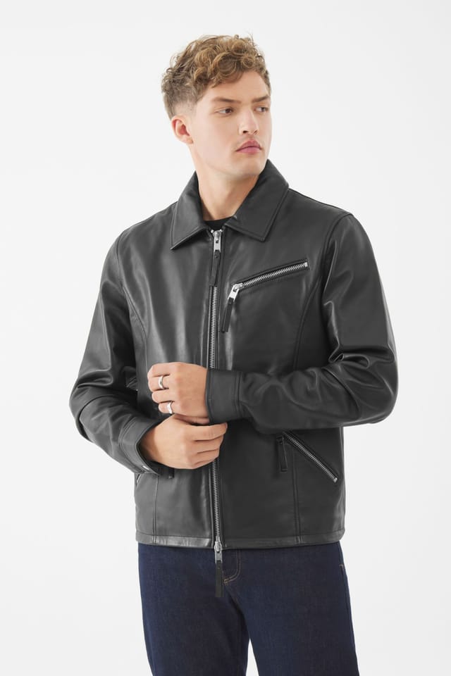 Bolongaro Trevor Bolongaro Trevor Men's Real Leather Joseph Jacket in Black - 2