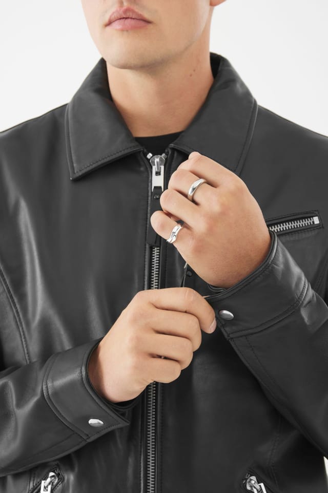 Bolongaro Trevor Bolongaro Trevor Men's Real Leather Joseph Jacket in Black - 3