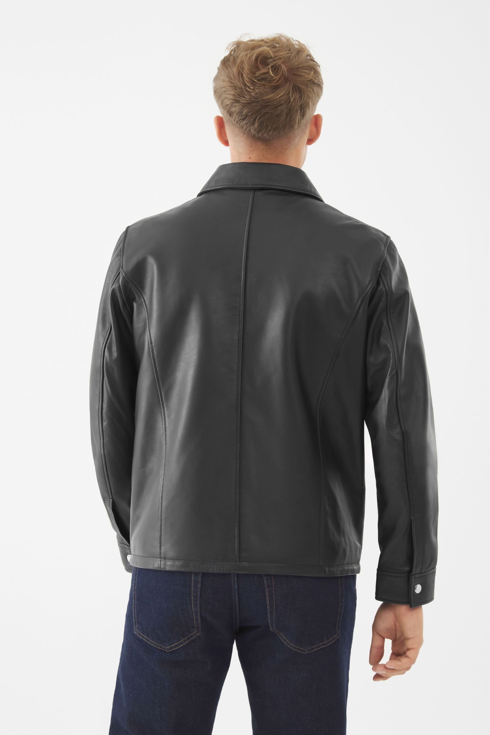 Bolongaro Trevor Bolongaro Trevor Men's Real Leather Joseph Jacket in Black - 4