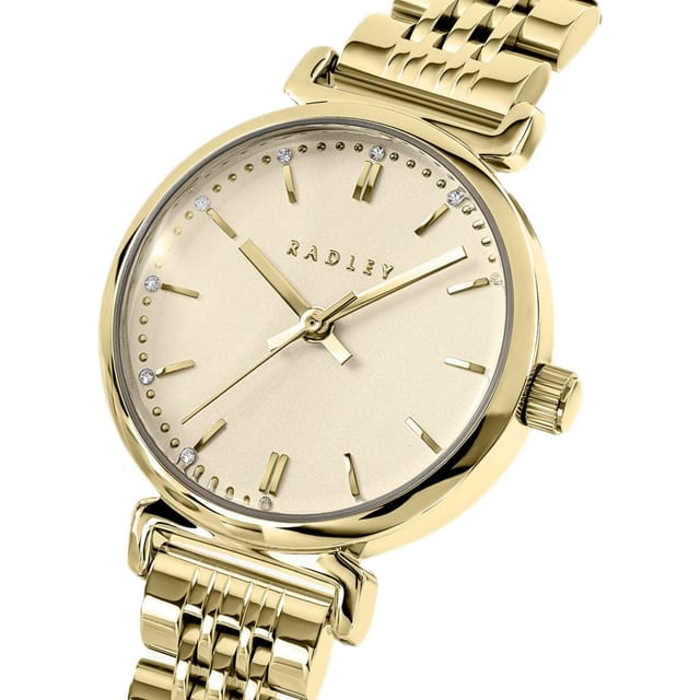 Radley Radley Women's RY4672 Roman Crescent 28mm Quartz Watch in Gold - 2