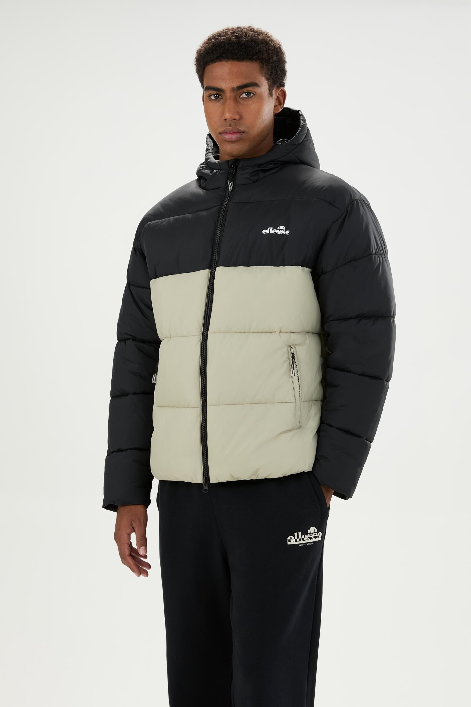 Ellesse Ellesse Men's Ascari 2 Retro Padded Jacket in Black