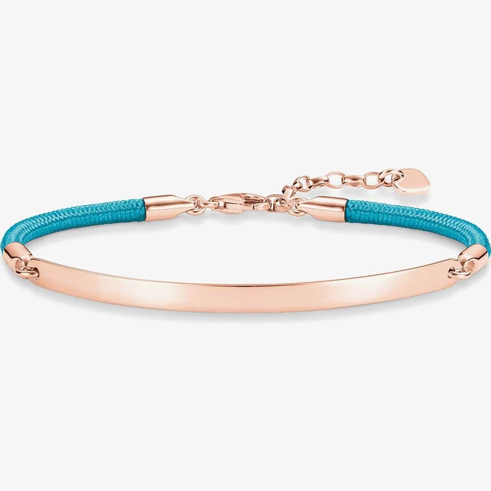 Thomas Sabo Thomas Sabo Rose Gold Blue Bracelet LBA0033-597-31