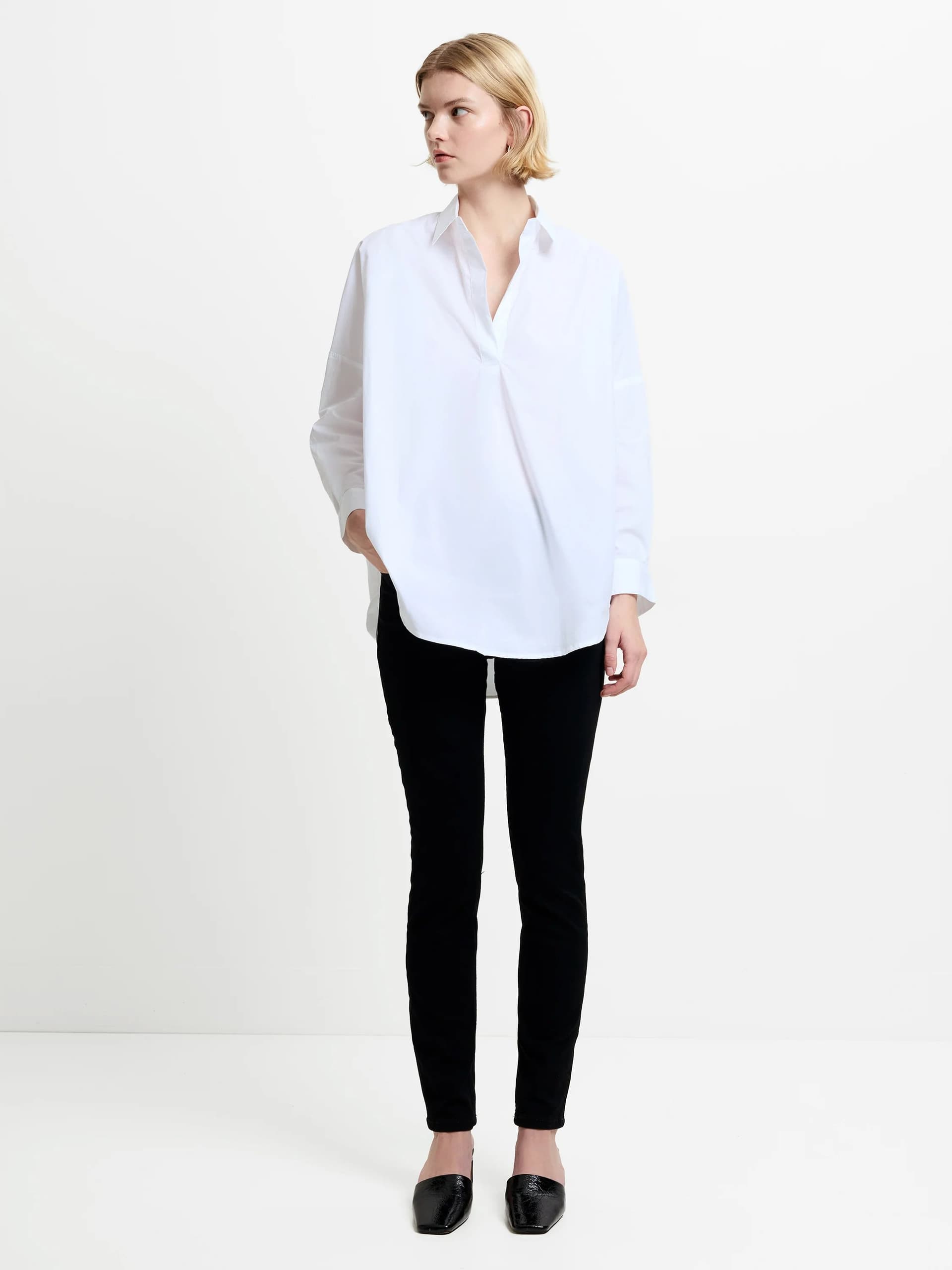 French Connection Rhodes Poplin Popover Shirt