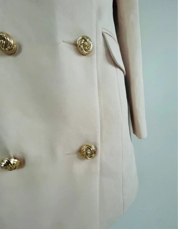 River Island * NEW * (shop floor) River Island gold button Blazer Dress UK 8/10 - 1