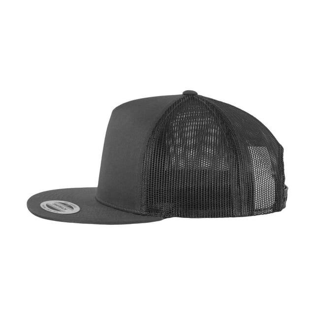 Classic Classic Men's Plain Trucker Cap in Charcoal - 2