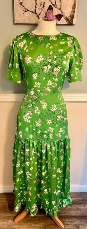 Never Fully Dressed Never fully dressed green pink maxi dress size 10 wedding party