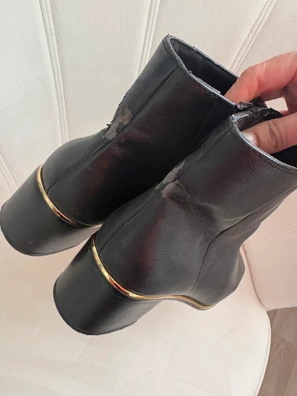 River Island River island block heel square toe Chelsea ankle boots size 5