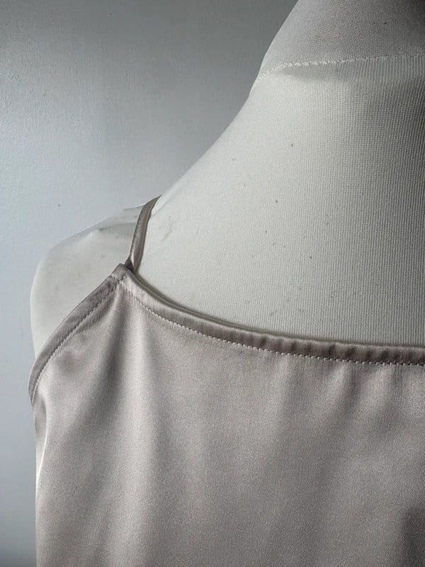 ASOS Champagne Silk Peplum Cami Top Size 16