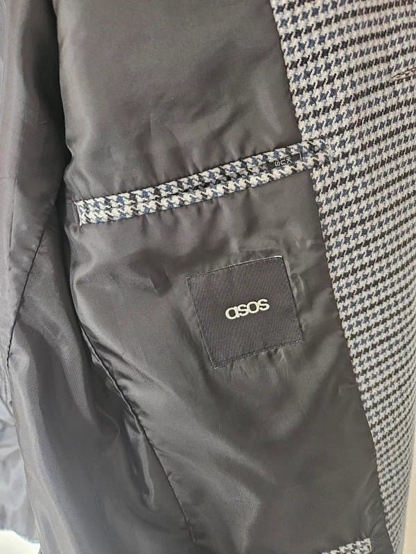 ASOS Men's Blazer - ASOS Slim Fit in Dogstooth