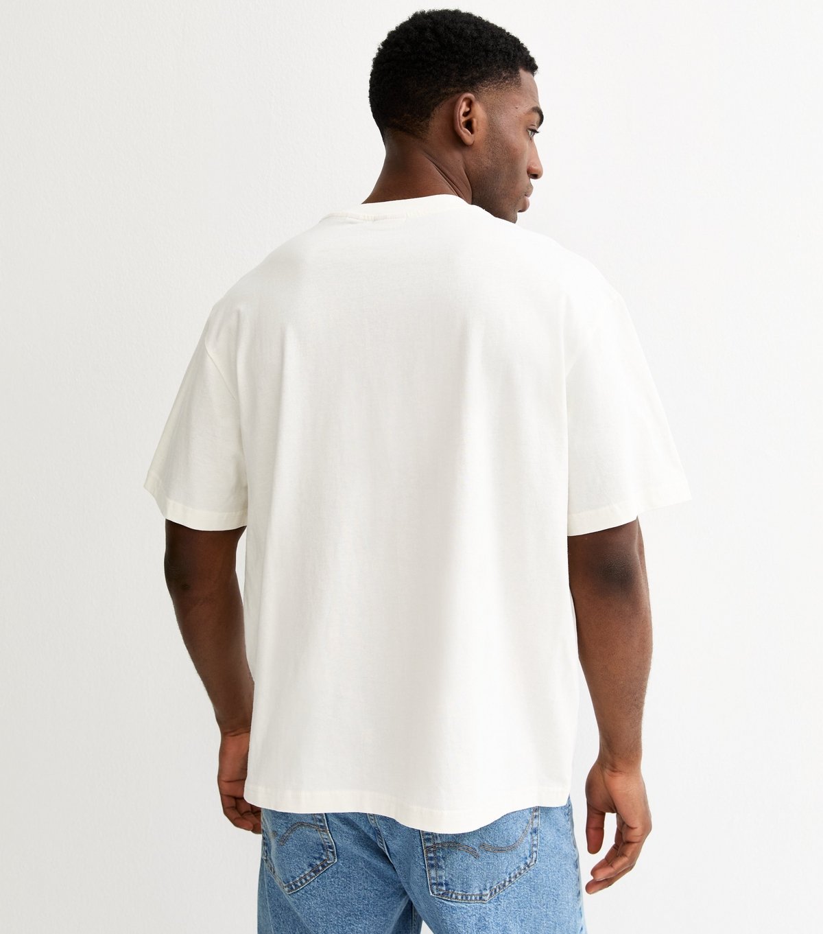 Only and Sons Men's White Tres Bien Short Sleeve Top Only and Sons New Look - 4