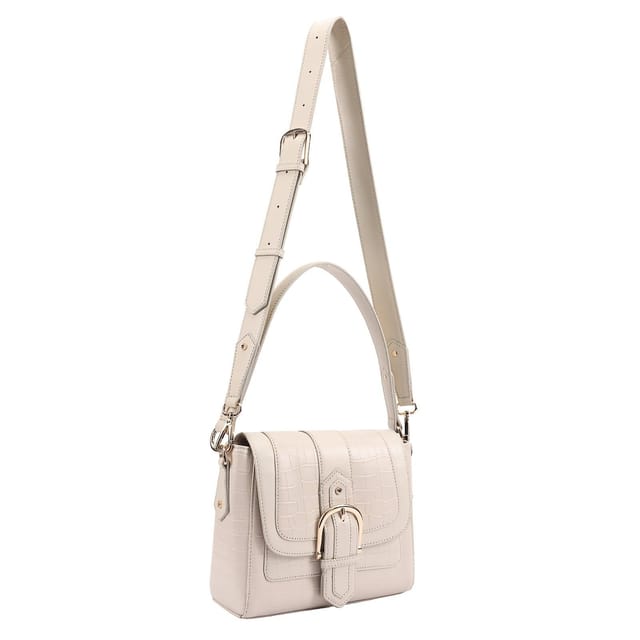 Paul Costelloe Paul Costelloe Women's Langford Leather Multi Way Bag in Off-White - 2