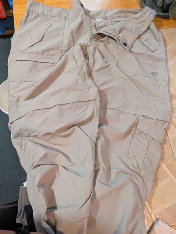 EMS Beige Zip-Off Convertible Cargo Pants