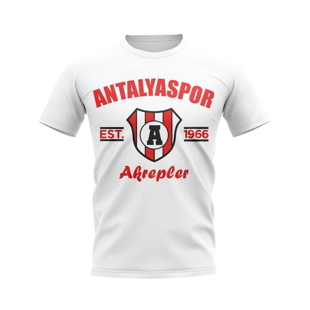 Antalyaspor Antalyaspor Men's Personalised Established Football T-Shirt in White