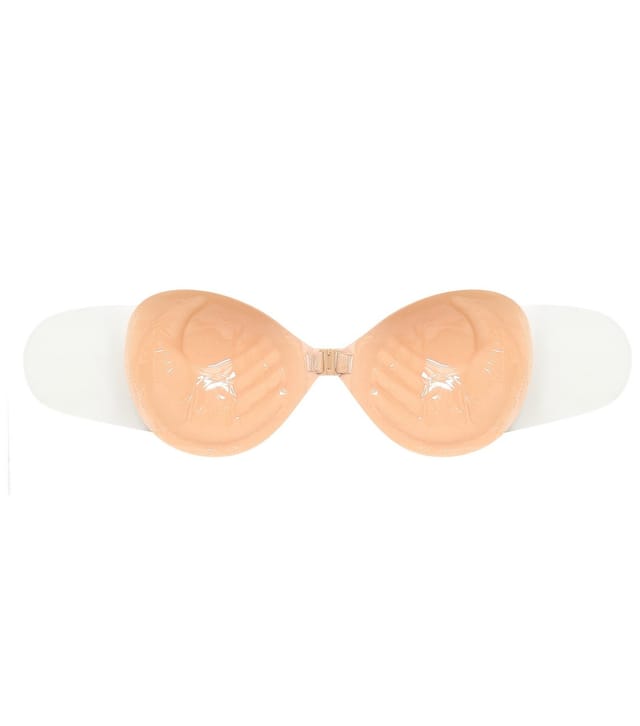Nude Intimates Women's Stone Stick-On Clear Wing Bra Nude Intimates New Look - 3