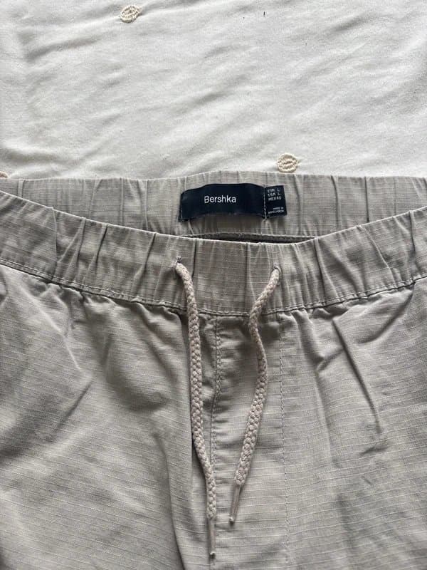 Bershka Bershka grey chinos cargo pants trousers