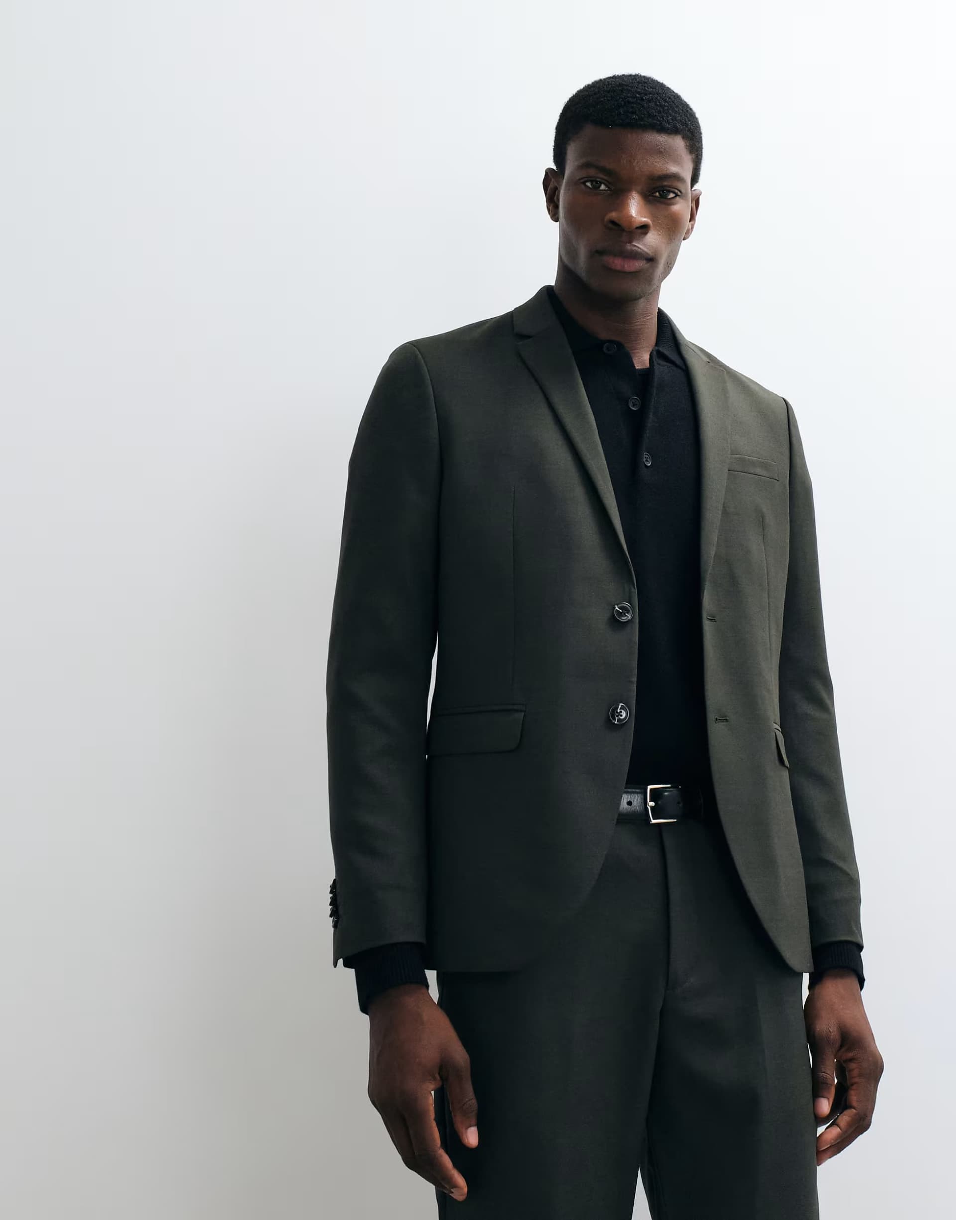ASOS Jack & Jones super slim fit suit jacket in dark green
