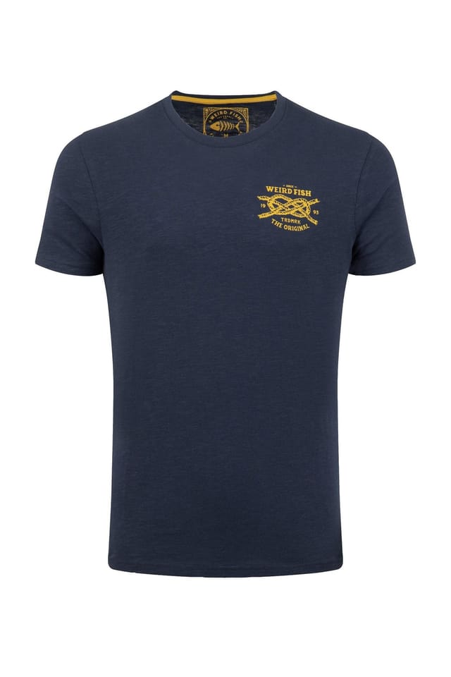 Weird Fish Weird Fish Men's Uphaul Graphic T-Shirt in Navy - 2