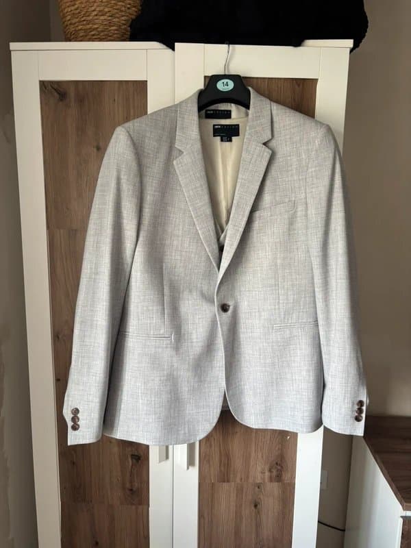 ASOS ASOS Men’s Grey Suit Jacket and Waist Coat