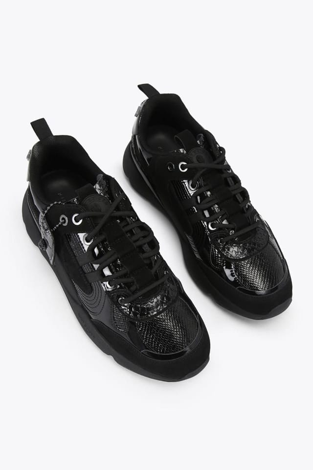 Kurt Geiger London Kurt Geiger London Men's 'Kurt Runner Mens' Suede Fabric Trainers in Black - 2
