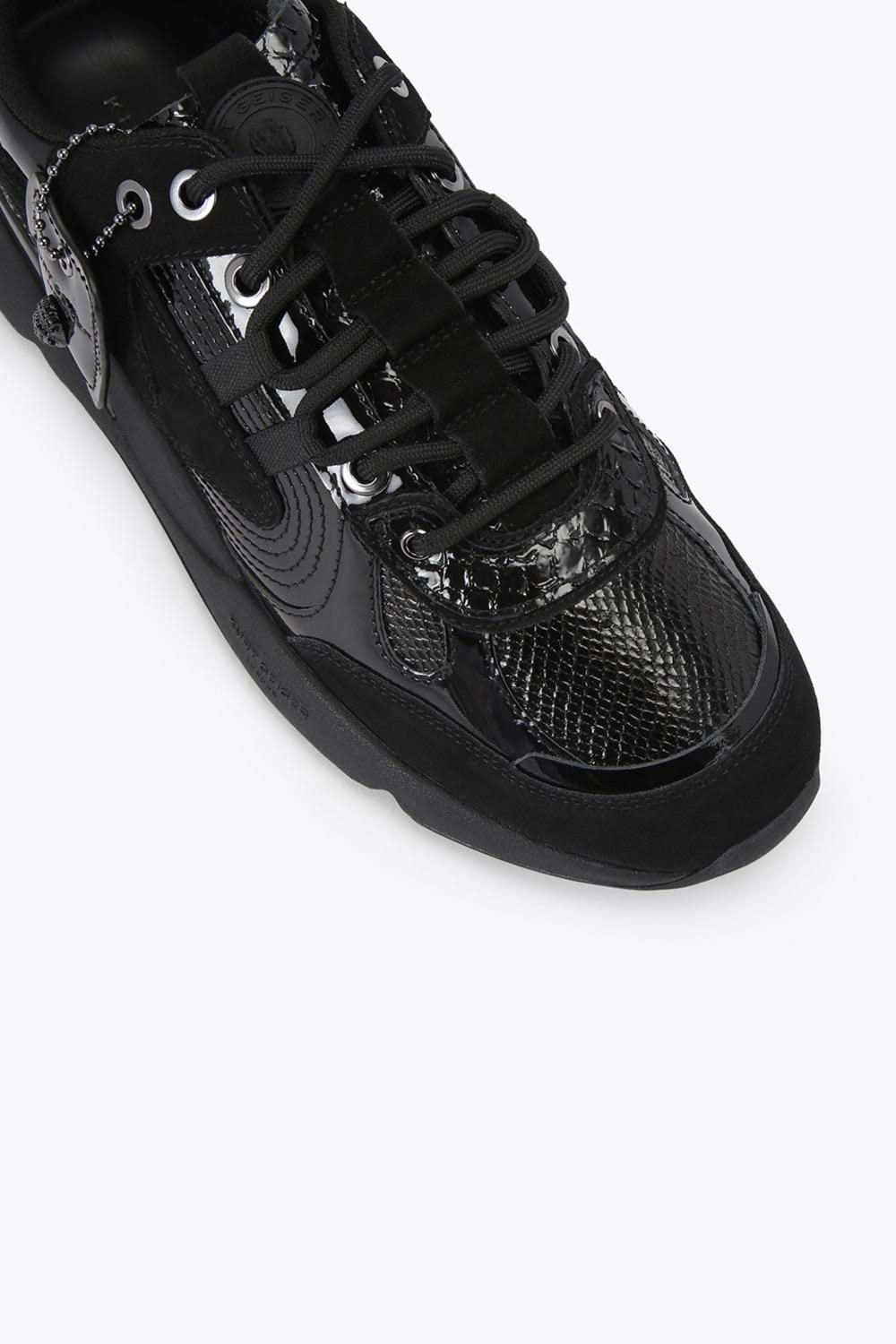 Kurt Geiger London Kurt Geiger London Men's 'Kurt Runner Mens' Suede Fabric Trainers in Black - 4