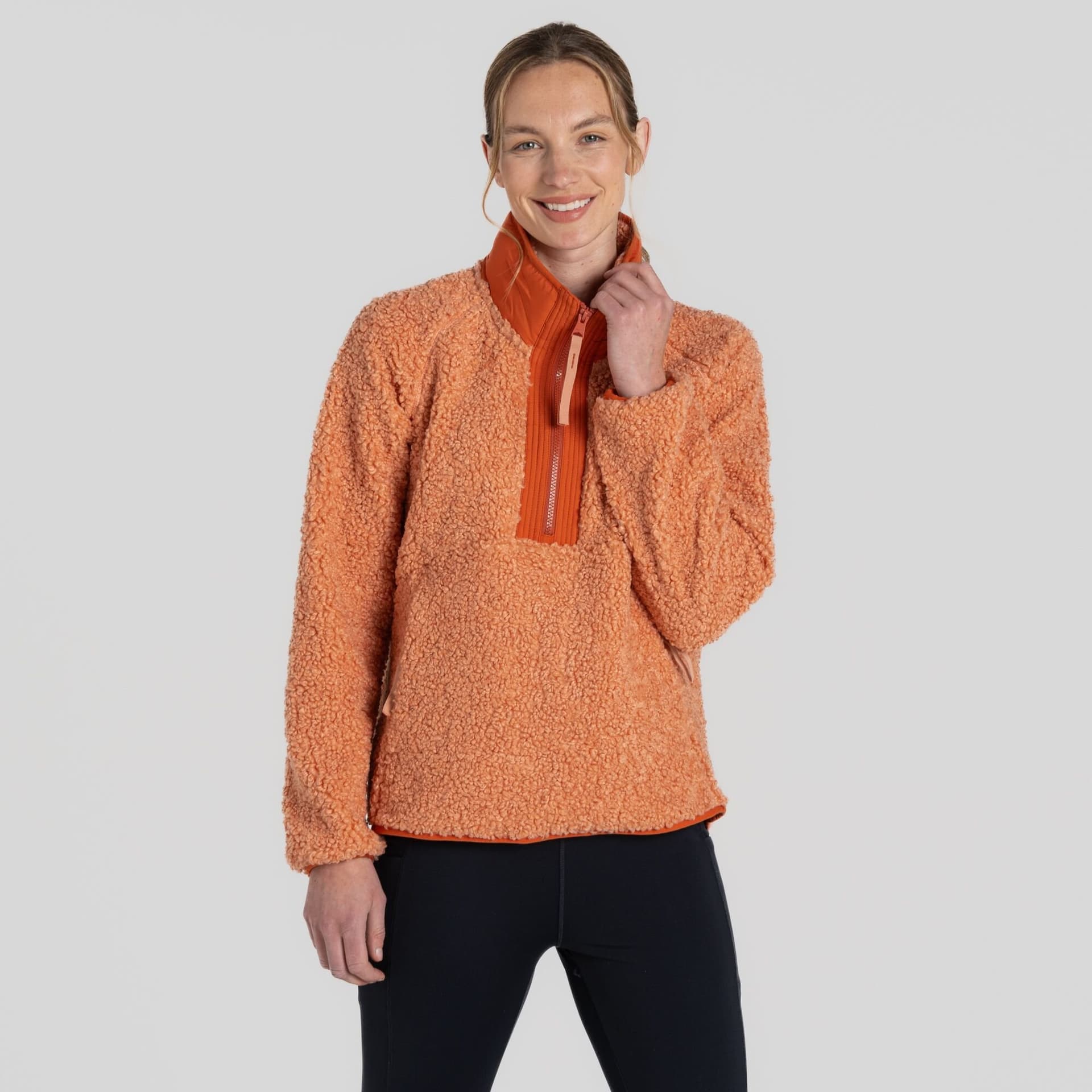 Craghoppers Craghoppers Women's Toro Half Zip Insulating Fleece in Terracotta